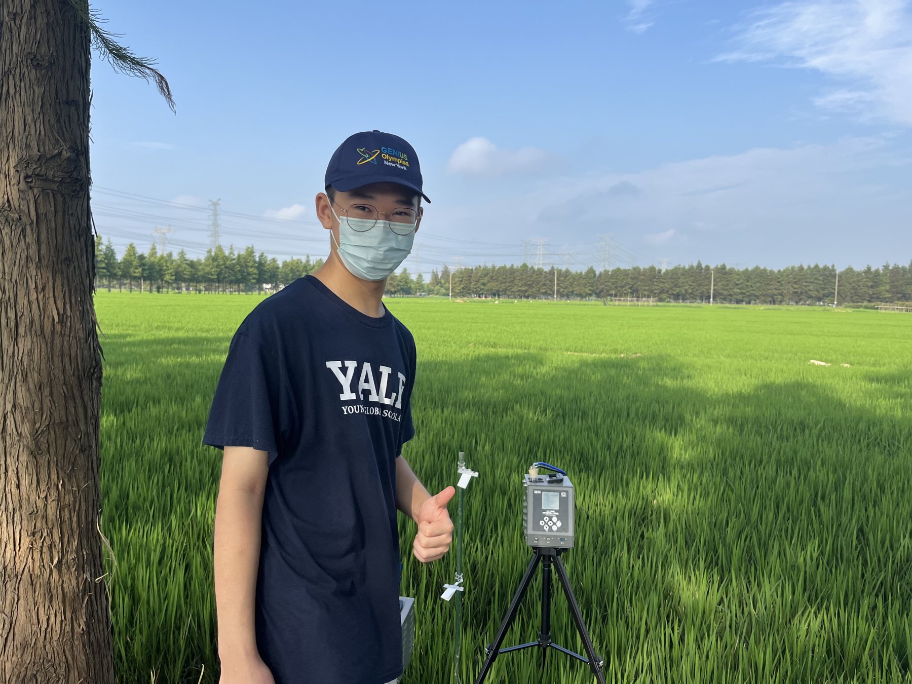 Checking the field monitor.